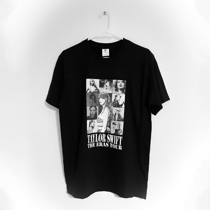 Remera "The Eras Tour" Taylor Swift | Diseño Blanco y Negro