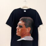 remera foto maradona en los 90