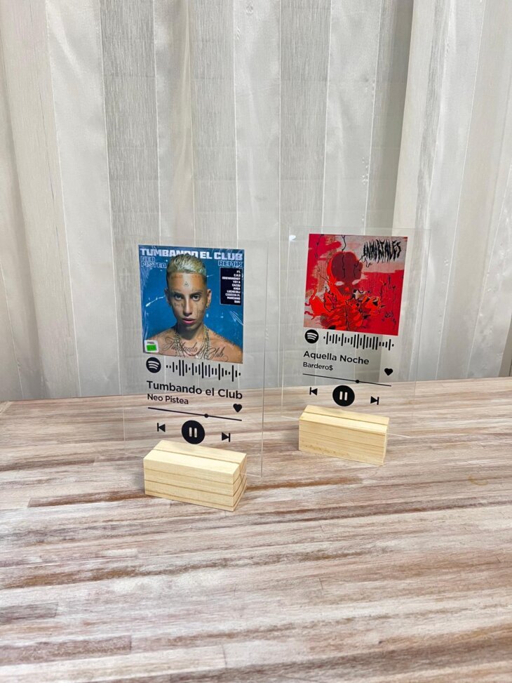 Acrílico personalizado foto y canción estilo Spotify - Imagen 5
