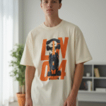 Remera Lando Norris McLaren, con su coche al frente y su número icónico. Disponible en blanco y arena, talles S a XXXL. Para fans de la velocidad y la F1.
