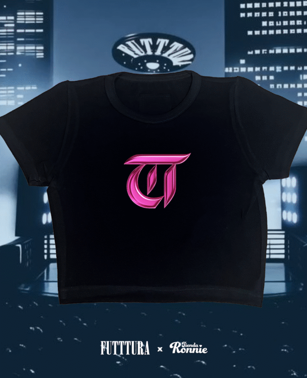 Remera o Babytee Tini Cromo – Logo Tini en estilo cromo