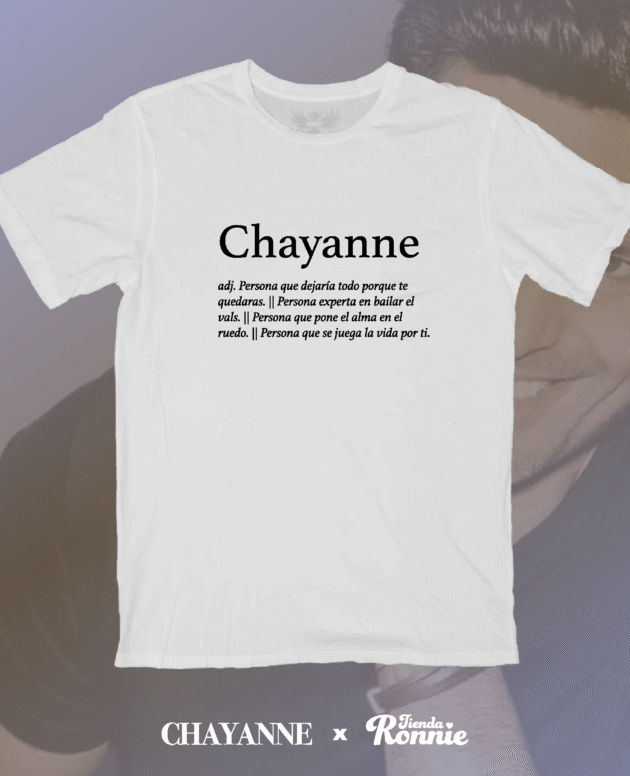 Remera “Chayanne” – Definición Diccionario