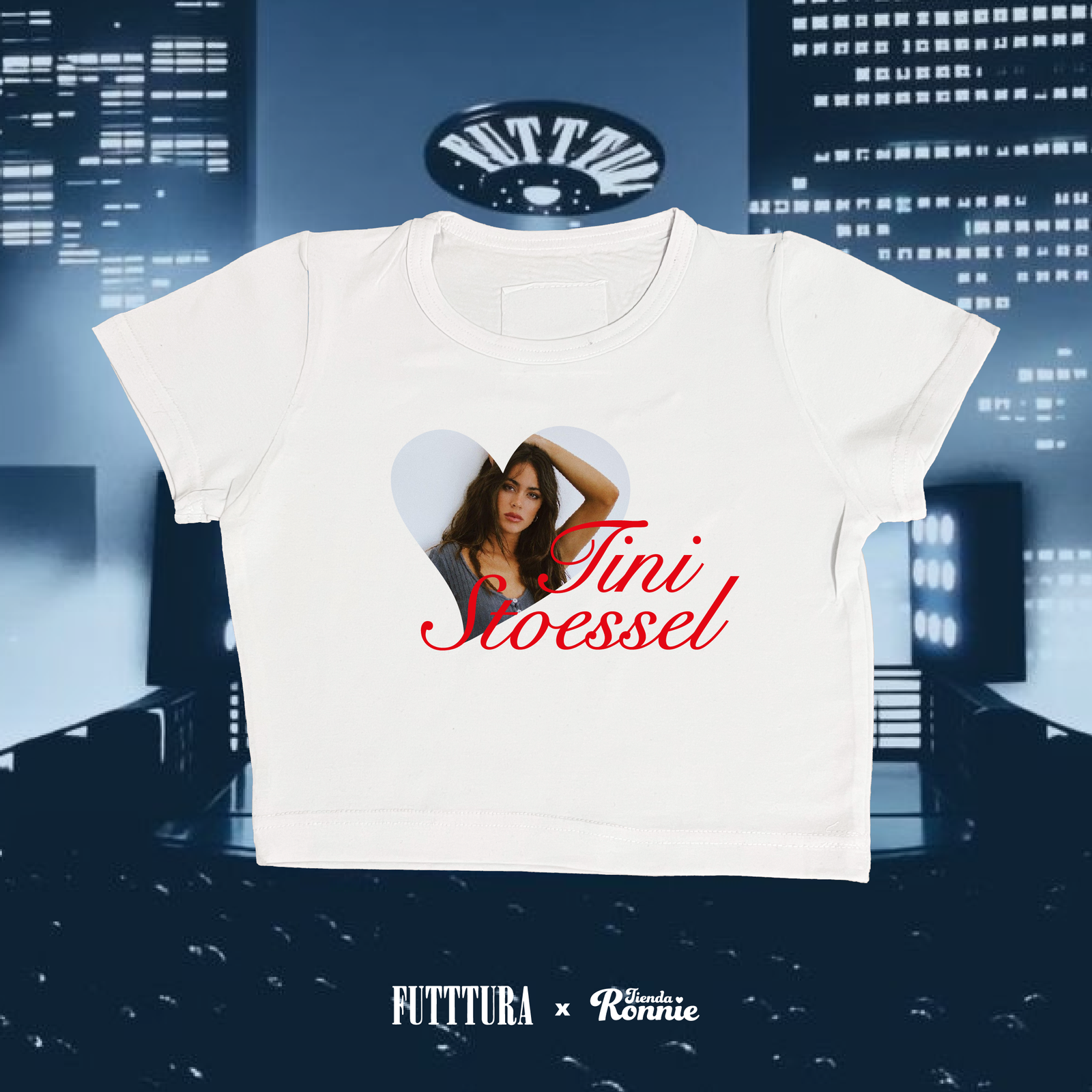Remera o Babytee Tini Stoessel – Diseño Corazón