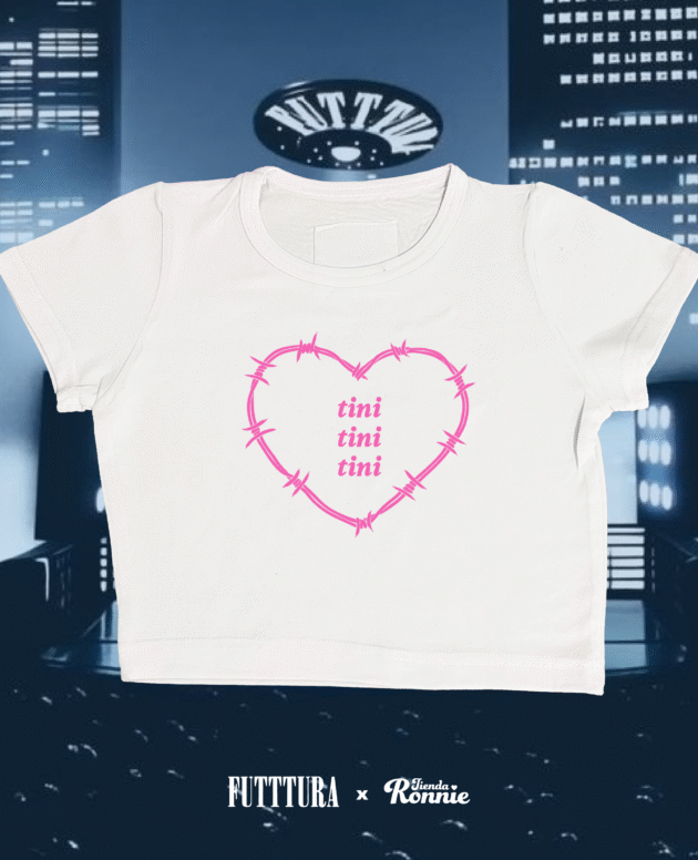 Remera o Babytee Tini Tini Tini – Corazón con Púas