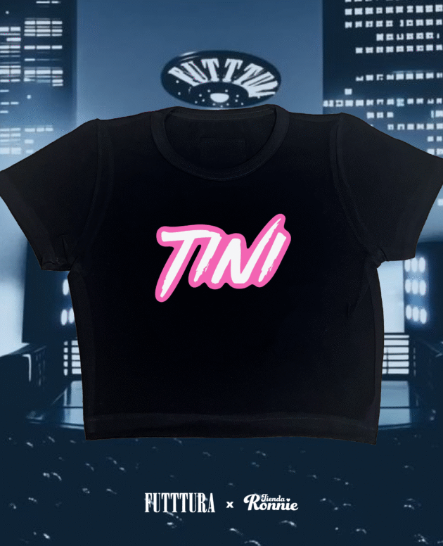 Remera o Babytee Logo Tini – Blanco y Rosado