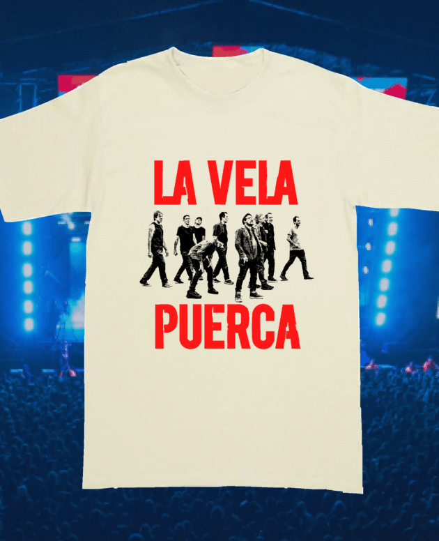 Remera La Vela Puerca Rojo & Negro