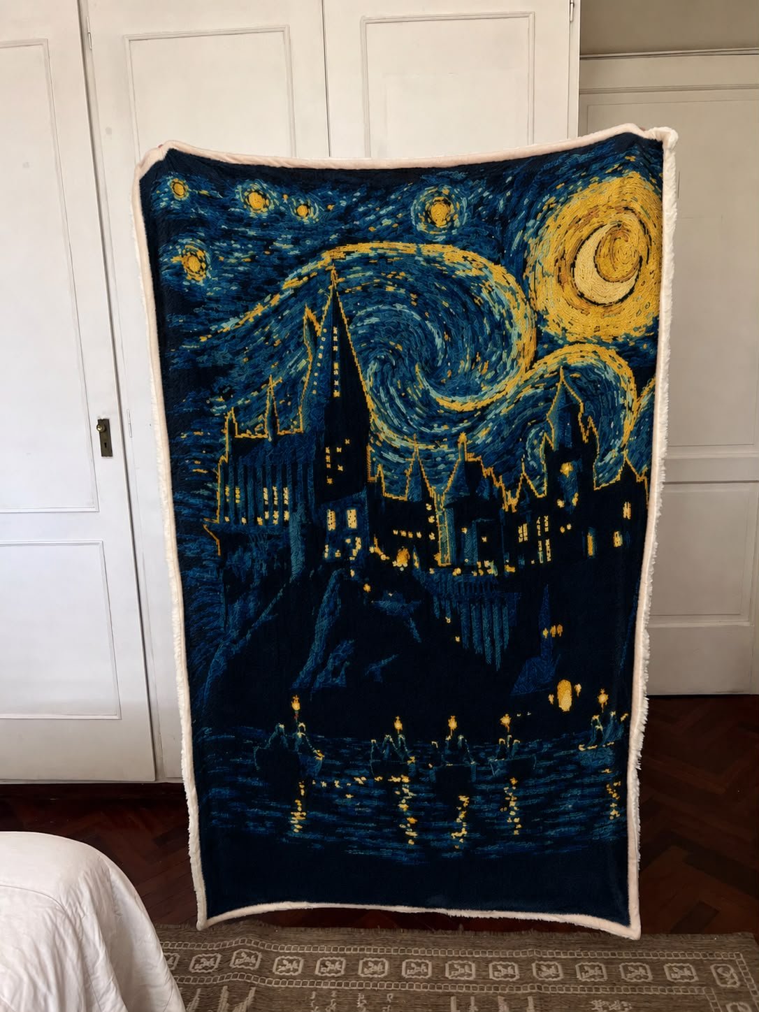Manta Harry Potter Noche Estrellada estilo Van Gogh