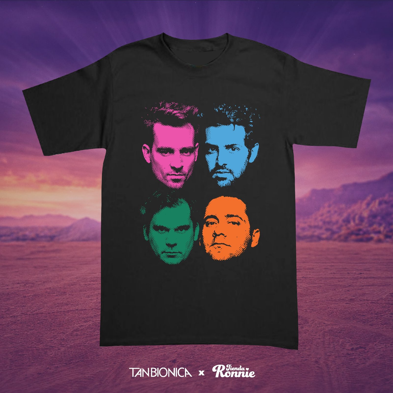 Remera Tan Biónica - Banda Pop Art